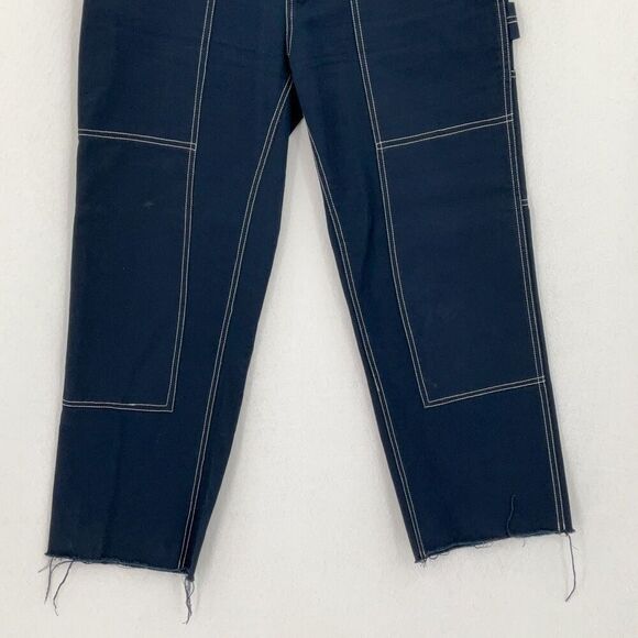 Loeffler Randall Navy Blue Cargo Carpenter Pants Size 8 - Picture 5 of 10